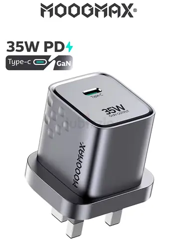MOOGMAX 35W PD GaN USB-C Fast Wall Charger Adapter, Type-C Port