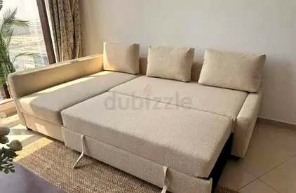 IKEA Beige FRIHETEN L Shape Sofa 204 x 140 cm