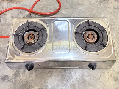 HappyHome 2 Burner Stainless Steel Gas Stove – Good Working Condition