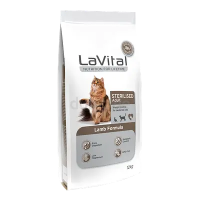 LaVital Dry Cat Food (Sterilised Adult)
Lamb 12 KG