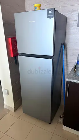 Hisense Silver Double Door Refrigerator 328 Liters