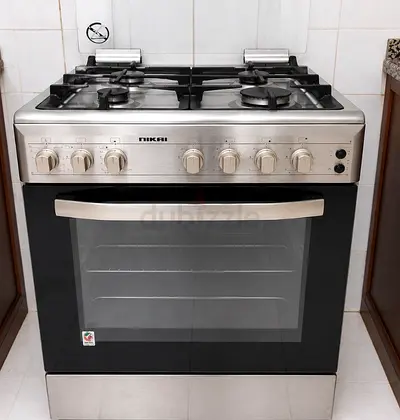 Nikai 4 Burner Gas Cooking Range with Oven – Excellent Condition