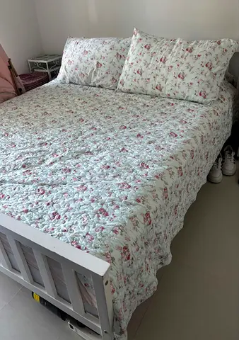 Queen Bed New (Mattress not included)