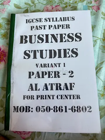 IGCSE Business Studies Past Papers (Variant 1)