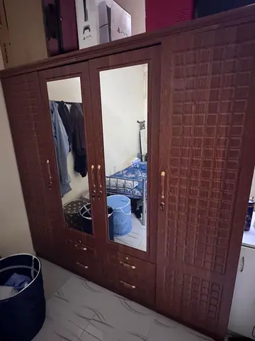 Big Wardrobe and bed for sale, new like condition