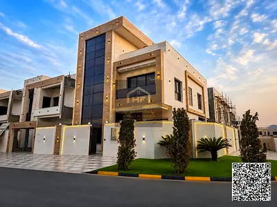 فيلا مودرن فاخرة للبيع | زاوية شارعين | 6 غرف ماستر | مسبح خاص | خلف مول القبائل – الزاهية، عجمان