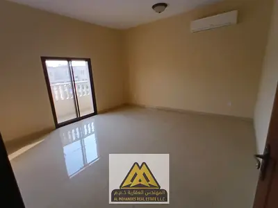 Annual Rent Al Muwaihat 3 1BR Separate Hall Balcony Large Kitchen Split AC 33k 6 Payments