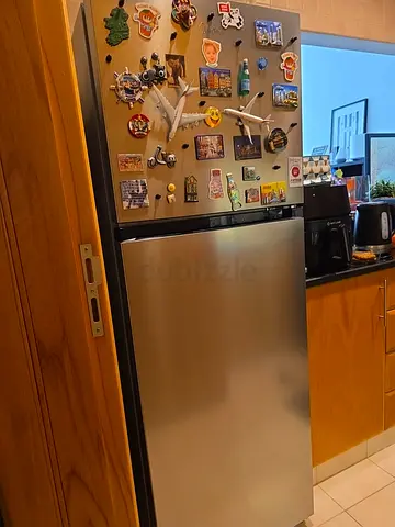 Stainless Steel Double-Door Refrigerator (Very Good Working Condition)