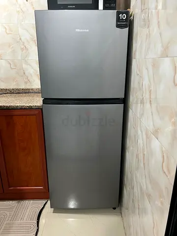 Hisense 2-door Refrigerator - Grey, Good Working Condition