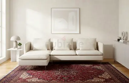 Stylish Saudram Sofa for Modern Living Spaces. High Quality Build with Stable Steel Legs and Comfort
