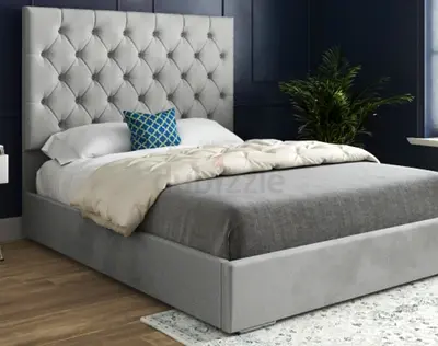 Large Tufted Storage Bed 210x186cm