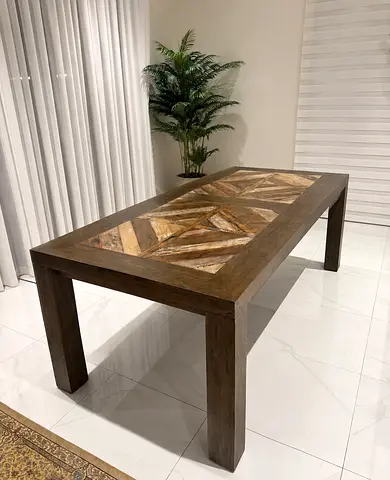Marina Home Solid Mango Wood Dining Table