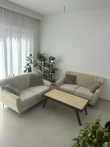 Light beige fabrics sofa