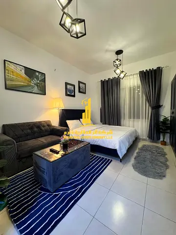 Luxury second-occupancy studio with separate kitchen and open view. Fully furnished. ✨ Ajman, Al J