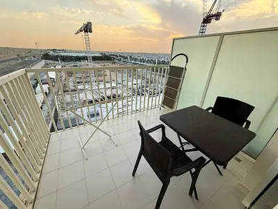 1BR Furnished Apartment for Rent | Navitas Tower A | DAMAC Hills 2 | 426 Sq Ft | Golf Course Community | Flexible Cheques