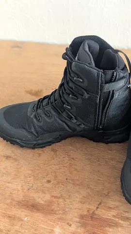Black Tactical/Military-style Boots - Size Unknown, Good Condition