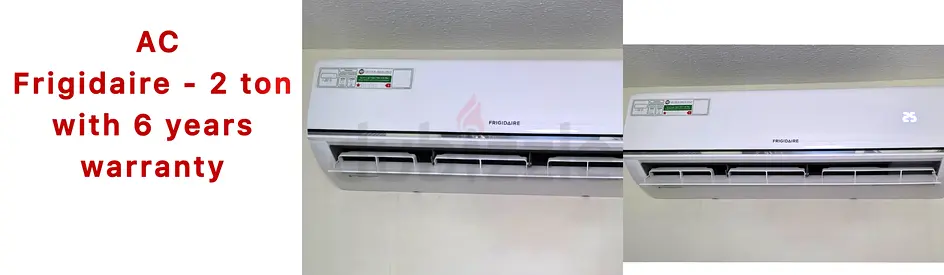 Frigidaire 2.0 Ton Split AC — Less Than 1 Year Old,6 years Warranty Remaining