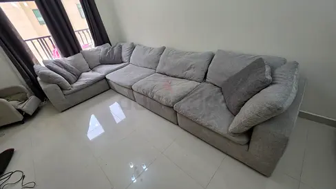 Selling Modular 6 Piece pan Emirates Pianca corner feather filled sofa