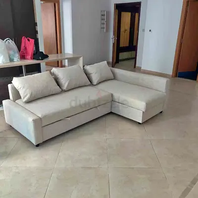 Ikea L shape Frightened sofa cum bed available in a perfect condition