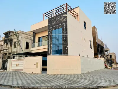 Villa for sale opposite a garden, including registration fees, electricity, water and air conditioning.