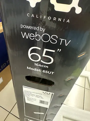 65-inch Smart TV (WebOS) in original box - 65UT model