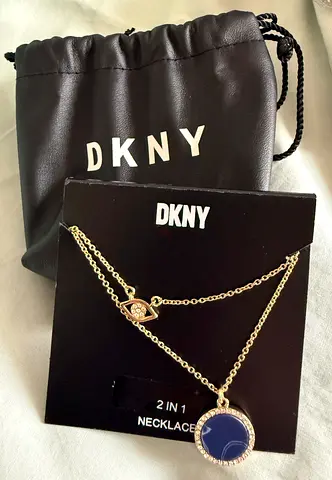 DKNY 2 part necklace