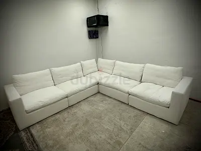 White color ws living cloud sofa