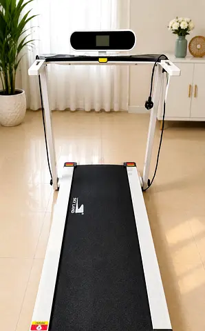 Compact foldable treadmill with digital display - good condition