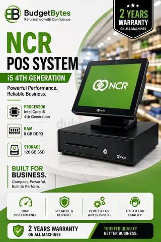NCR POS System i5 4th Generation 8GB RAM 128GB SSD with wifi dangol
