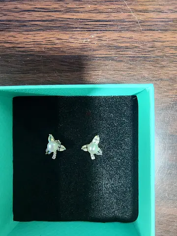 Pearl earring in 925 silver
