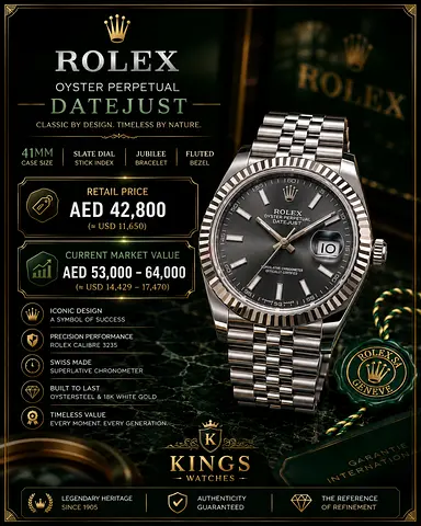 Rolex Oyster Perpetual Datejust Men’s Stainless Steel Watch (Box  Papers)