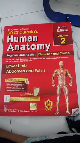 BD Chaurasia's Human Anatomy Volume 2 Ninth Edition