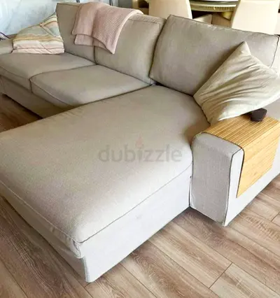 Excellent condition IKEA Kivik L Shape sofa beige