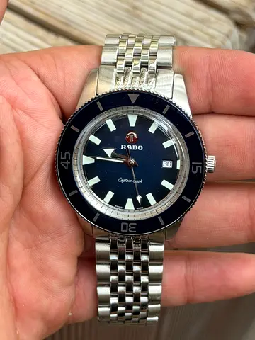 Rado Captain Cook Black Dial Stainless Steel Men's Watch