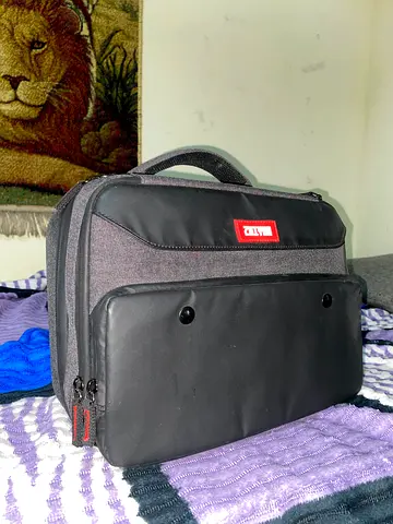 Gray and Black Laptop/Work Bag with Front Pocket
