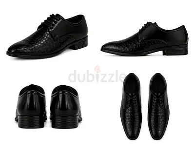 Black Men's Leather Dress Shoes - Size Availiable 41-44