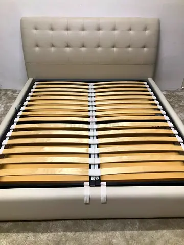 Leather hydraulic bed 180x200