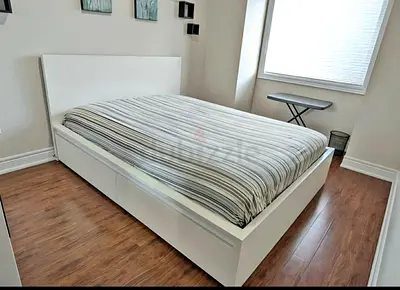 Ikea Queen size Bed with mattress available in perfect condition