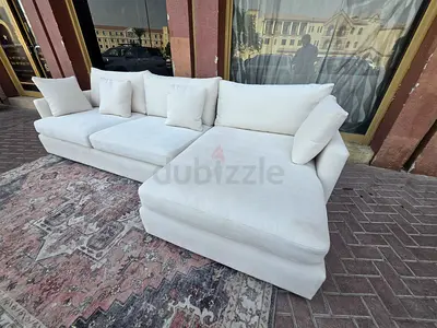High QUALITY Crate and barrel lounge deep L shape sofa