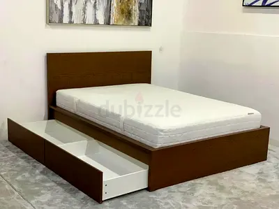 Ikea malm double bed with ikea mattress 140*200 - Excellent condition