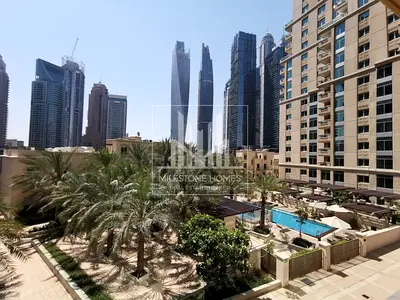 شقة مفروشة بغرفة نوم واحدة | برج ياس | إطلالات على المارينا والمنتزه
