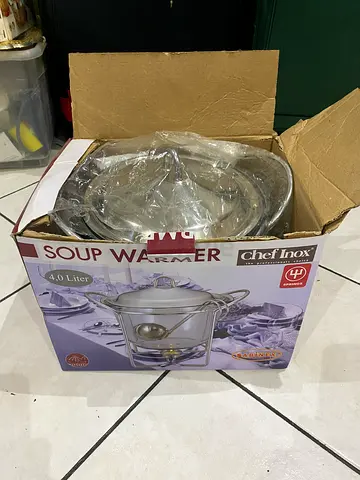 Chef Inox 4.0L Soup Warmer / Chafing Dish - New in Box