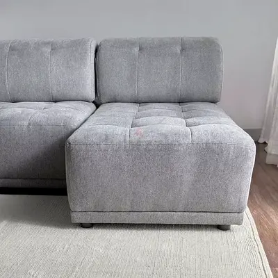 Almost new Home Center Modular Living room Sofa with adjustable head Rest