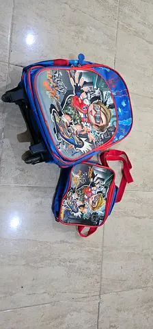 School bag with lunch bag