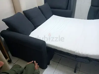 Comfortable Dark Grey Pull Out Sofa Bed IKEA grolind