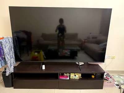 TV STAND ONLY (good for 85 inches sized TVs)