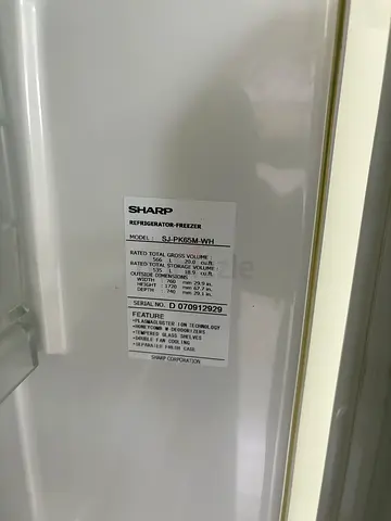 Sharp fridge and freezer