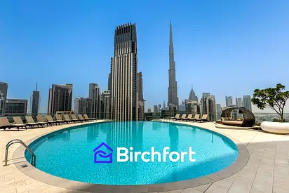 Burj Khalifa View | Modern 1BR | Prime Location