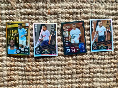 Limited Edition Match Attax Bundle - Hazard, Kane, Sterling & Dele Alli