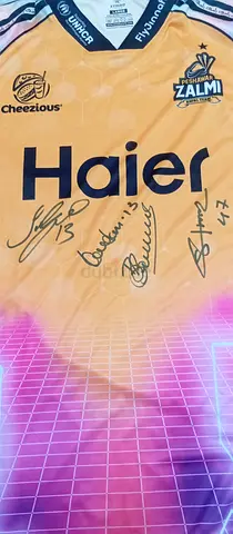 Babar Azam,sufyan muqeem,wahab riaz, haseebullah,signed Autographed Shirt with proof of authenticity